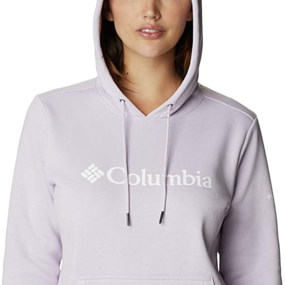 🆕Columbia Women's Logo Hoodie, Large - Pale Lilac, Brand NEW, Authentic, NWT - Picture 5 of 6